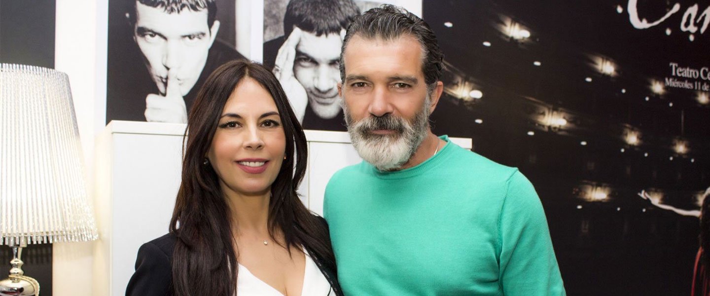 Marisa Zafra con Antonio Banderas en ESAEM